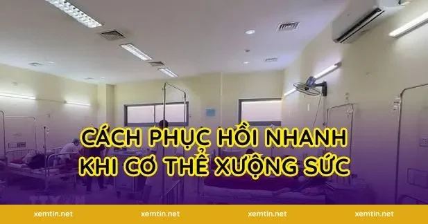 Cách phục hồi nhanh khi cơ thể xuống sức