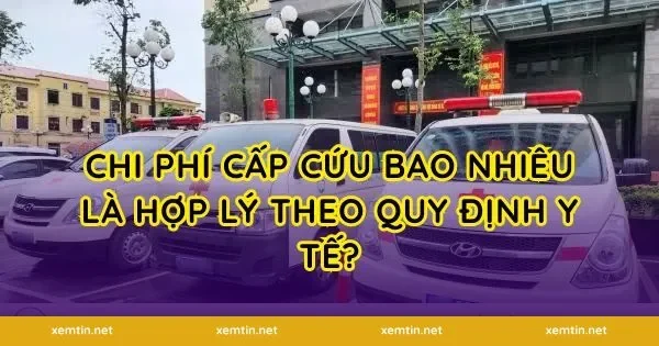 Chi phí cấp cứu bao nhiêu là hợp lý theo quy định y tế?